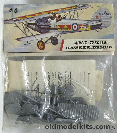 Airfix 1/72 Hawker Demon - Bagged, 132 plastic model kit